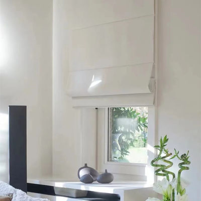 Gray Roman Blind Curtains Electric Motorized para arriba abajo para el dormitorio de la sala de estar