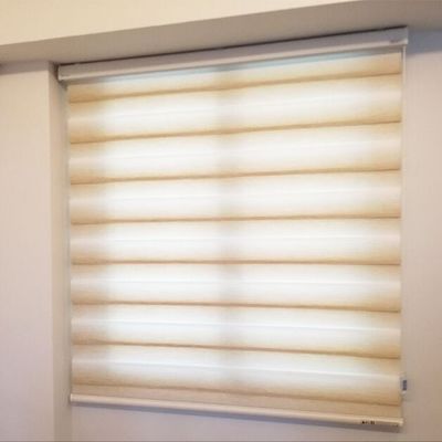 A prueba de viento eléctrico inteligente blanco de lujo de las persianas de ventana para el café