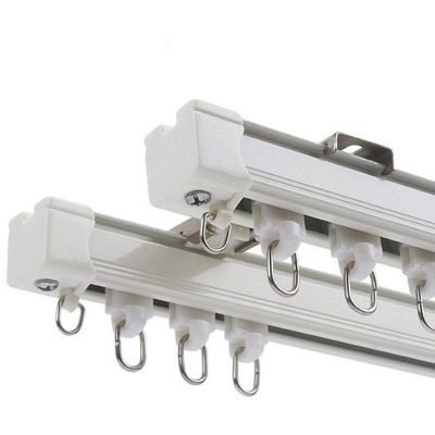 20 pies de montaje en la pared pegajoso del techo ninguna vía de aluminio de la cortina del taladro con la cinta adhesiva