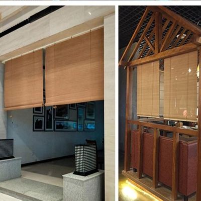 Tipo cortinas, persianas de bambú del hotel de la sombrilla del balcón para el hotel de la oficina del estudio del sitio del té