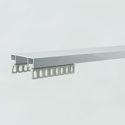 Carril de cortina doble material de aluminio de 2 pistas del soporte de la pared del techo con la vía Gli de la cortina