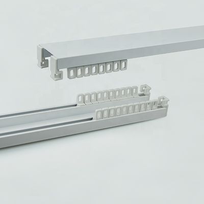 Pista de aluminio libre de la cortina del techo del carril de cortina del soporte doble para la decoración casera