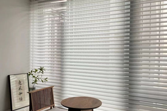 Las cortinas eléctricas elegantes del La de Shangri ondulan el plegamiento para la sala de estar