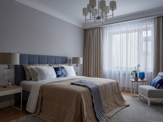 Cortinas soñadoras que sombrean llenas modernas y color sólido minimalista