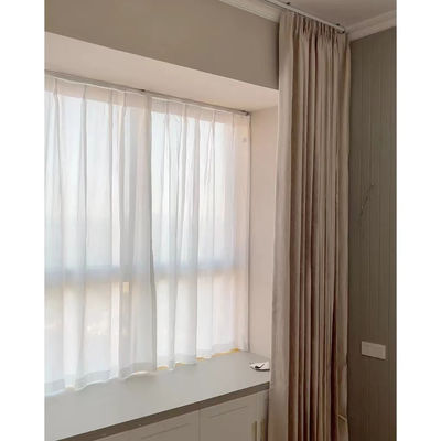 Motor motorizado de aluminio plegable acanalado silencioso de WifiTuya de la pista de la cortina del Smart Home para el dormitorio