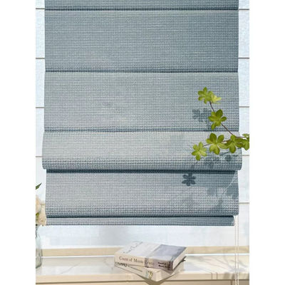 Gray Roman Blind Curtains Electric Motorized para arriba abajo para el dormitorio de la sala de estar