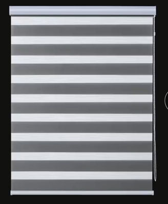 La tela semi ciega manual de la cebra ciega el material del poliéster para la oficina