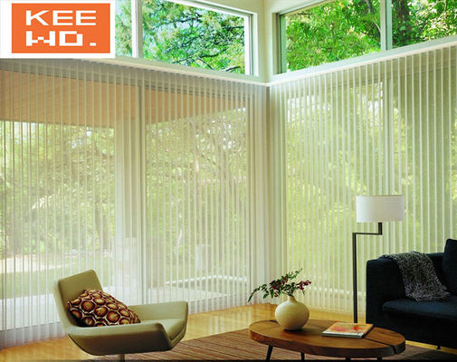 Persianas verticales exteriores manuales del PVC para el estilo moderno respirable de las puertas