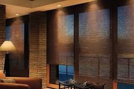 La ventana de madera sólida de la oficina cubre, las persianas de bambú de la prueba del polvo