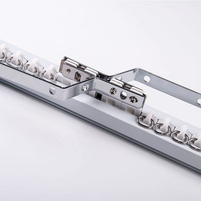 Sistema de pista eléctrico de aluminio de la cortina de Tuya WIFI para el hogar elegante