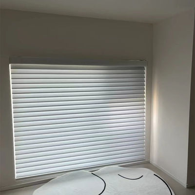 Cortina ciega Gray Colored For Living Room blanco de la cebra del rodillo