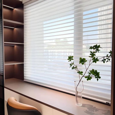 Cortina ciega Gray Colored For Living Room blanco de la cebra del rodillo