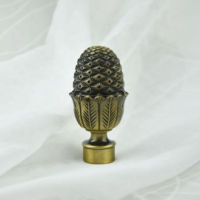 sistema de bronce de las barras de telón de acero del metal de la astilla del cobre de Chrome del oro de la decoración al por mayor de la ventana