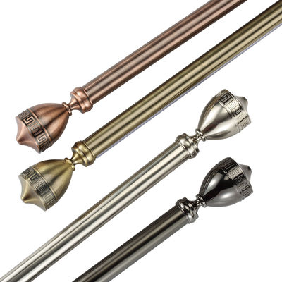 Cortina larga resistente elegante Rod Brackets With Round Finials