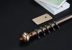 Cortina larga resistente elegante Rod Brackets With Round Finials