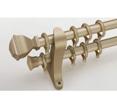 Cortina doble Rod Holder Image Curtain del tubo de aluminio del soporte 28m m de la pared