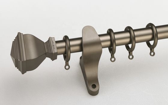 Cortina doble Rod Holder Image Curtain del tubo de aluminio del soporte 28m m de la pared