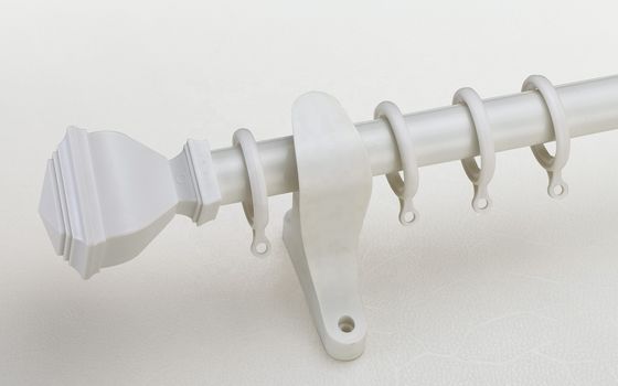 Cortina doble Rod Holder Image Curtain del tubo de aluminio del soporte 28m m de la pared