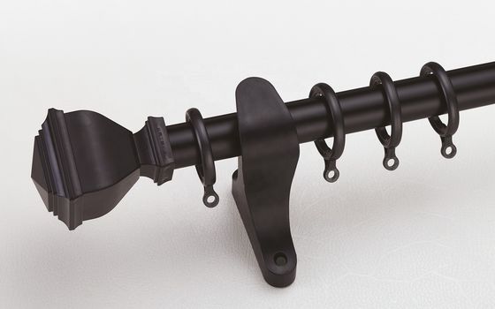 Cortina doble Rod Holder Image Curtain del tubo de aluminio del soporte 28m m de la pared