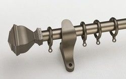 Cortina doble Rod Holder Image Curtain del tubo de aluminio del soporte 28m m de la pared