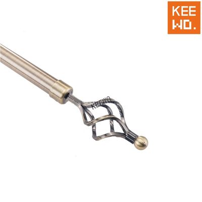 ventana extensible de Rod Silver Color For Home del tubo de la cortina de 28m m