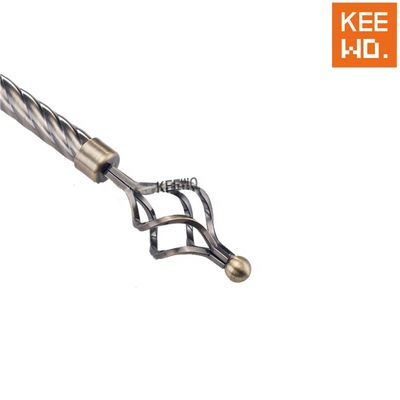 ventana extensible de Rod Silver Color For Home del tubo de la cortina de 28m m