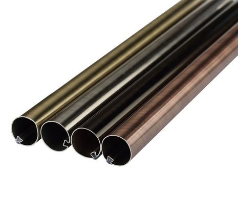 Oro que se resume la cortina de aluminio poste extensible para el hotel casero