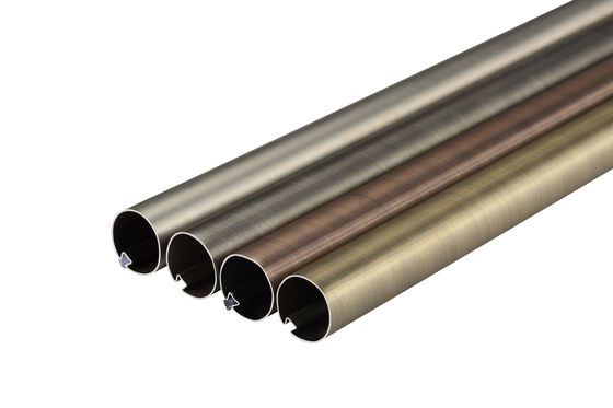 Anillo de soportes de aluminio de Rod Anti Rust With Cover del tubo de la cortina del metal