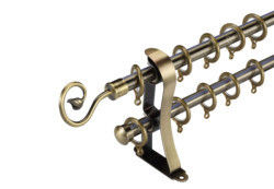 Anillo de soportes de aluminio de Rod Anti Rust With Cover del tubo de la cortina del metal