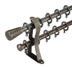 Anillo de soportes de aluminio de Rod Anti Rust With Cover del tubo de la cortina del metal