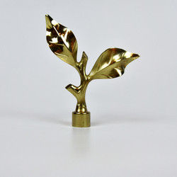 Cortina Rod End Cap Curtain Accessories de la astilla del oro
