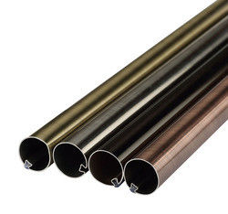 Tubo anti resistente Rod Aluminium Alloy Material de la cortina del moho