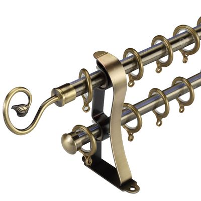 Soporte de Rod Double Bracket Wall Curtain de la cortina de Rod Aluminum Bar Ceiling Mount