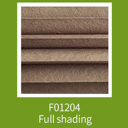 Grey Honeycomb Blackout Blinds de filtración ligero, sombras celulares atadas modernas