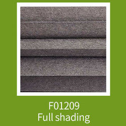 Grey Honeycomb Blackout Blinds de filtración ligero, sombras celulares atadas modernas
