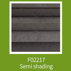Grey Honeycomb Blackout Blinds de filtración ligero, sombras celulares atadas modernas