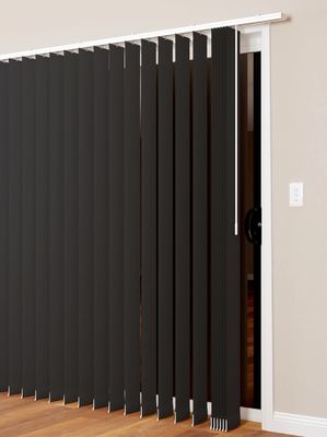 La vertical de lujo de la ventana de 89m m 127m m ciega el material manual de la tela