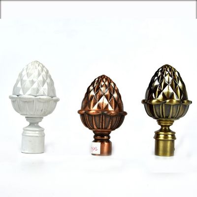color de cobre de bronce de Rod Accessories With Gold Sliver de la cortina de ventana de 19m m