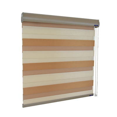 Material inteligente de la tela de las persianas de ventana del manual de la capa doble para interior