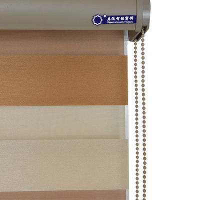 Material inteligente de la tela de las persianas de ventana del manual de la capa doble para interior