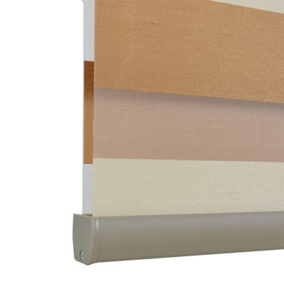Material inteligente de la tela de las persianas de ventana del manual de la capa doble para interior