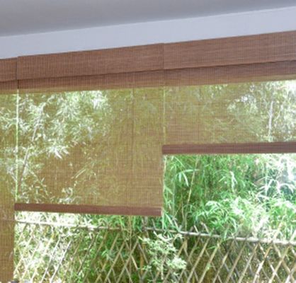 Tipo cortinas, persianas de bambú del hotel de la sombrilla del balcón para el hotel de la oficina del estudio del sitio del té