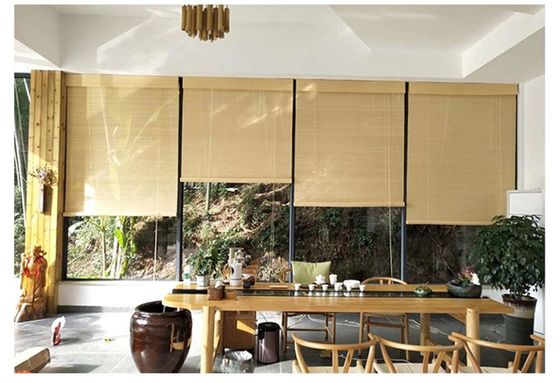 Tipo cortinas, persianas de bambú del hotel de la sombrilla del balcón para el hotel de la oficina del estudio del sitio del té