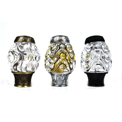 Finials modificados para requisitos particulares Crystal Curtain Rod Accessories de la cortina