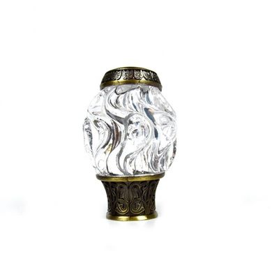 Finials modificados para requisitos particulares Crystal Curtain Rod Accessories de la cortina