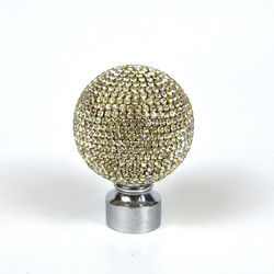 Cortina Rod Accessories Crystal Glass Finials para la cortina Roces