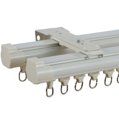 Carriles de cortina de Rod Price White Color Aluminum de la cortina para las cortinas