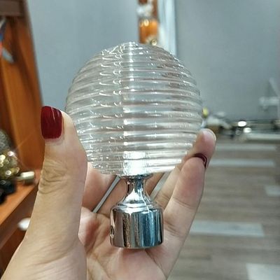 De la fábrica accesorios cristalinos de la barra de cortina del metal directamente al por mayor 16/19m m 28m m