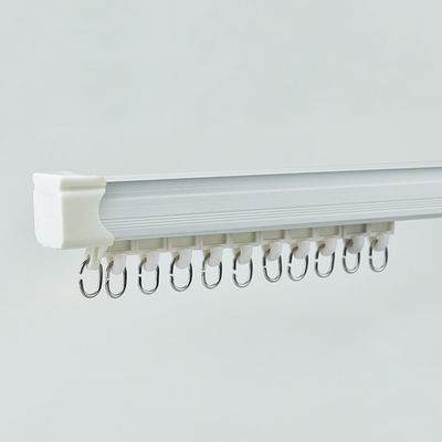 barras y carriles de aluminio blancos de cortina del metal de cortina de la barra de la longitud al por mayor del precio los 6m de la fábrica de Foshan