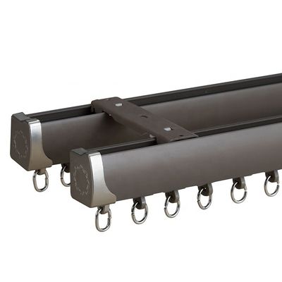 solos carriles y barra de aluminio de cortina del planeador nano resistente sin cuerda del techo ultra